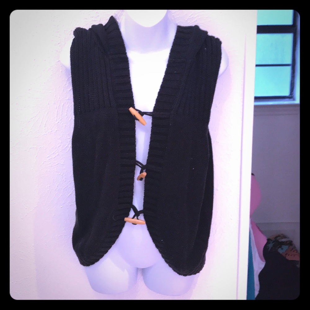 🦓Like New Black Sleeveless Top Sz L🦓